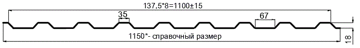 Фото: Профнастил оцинкованный МП20 х 1100 (ОЦ-01-БЦ-ОТ) в Троицке