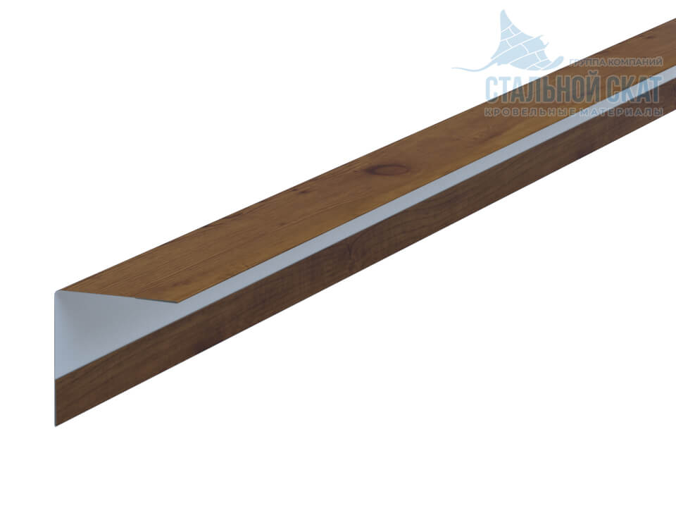 Фото: Планка угла наружного 30х30х3000 (ECOSTEEL_T-12-Дуб-0.45) в Троицке