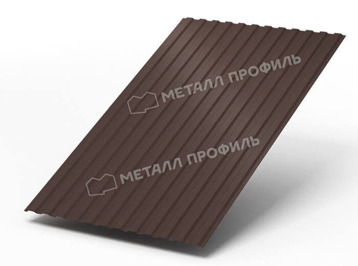 Профнастил МП10 х 1100 - A (ПЭ-01-8017Color-0.4±0.08мм) в Троицке