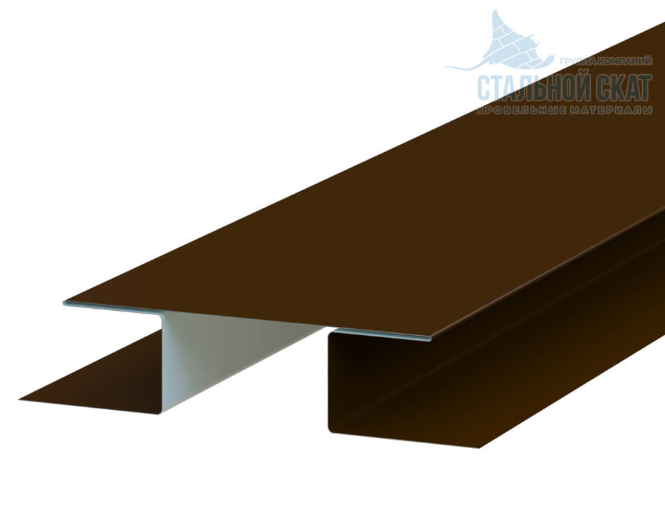 Планка стыковочная сложная 75х3000 (MattMP-20-8017-0.5)