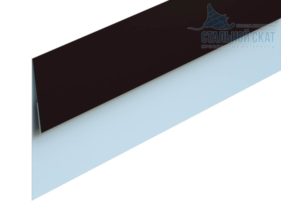 Планка финишная 48х25х2000 (VALORI-20-DarkBrown-0.5)