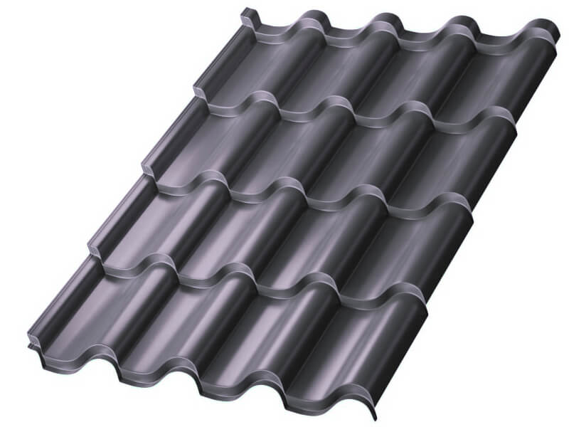 Металлочерепица МП Монтерроса-X (VikingMP E-20-7024-0.5)