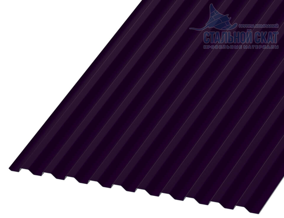 Профнастил С21 х 1000 - B (VALORI-20-Violet-0.5)