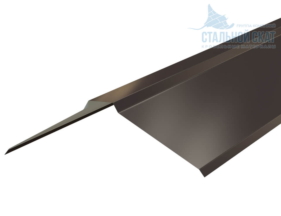 Планка конька плоского 150х150х2000 (PURMAN-20-RR32-0.5)
