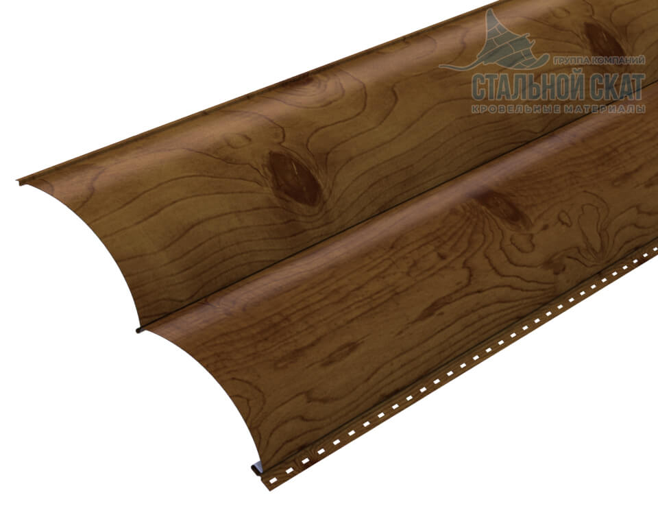 Сайдинг Woodstock-28х330 (ECOSTEEL_T-12-Дуб-0.45)