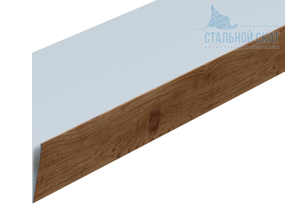Планка начальная Lбрус-XL 20х50х3000 (ECOSTEEL_T-01-Кедр-0.5)