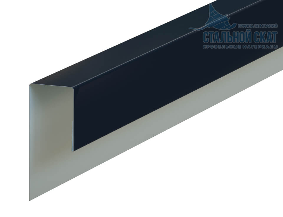 Планка J-профиль 24х18х2000 (VALORI-20-DarkGrey-0.5)
