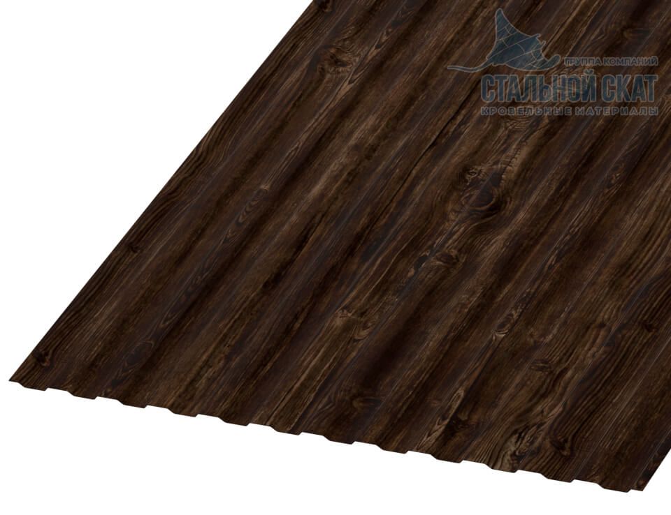 Профнастил МП10 х 1100 - B (ECOSTEEL_MA-12-Античный Дуб-0.45)