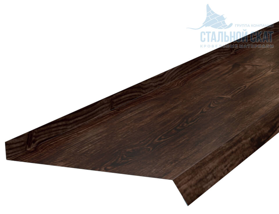 Планка отлива 210х30х2000 (ECOSTEEL_MA-01-Бразил. Вишня-0.5)