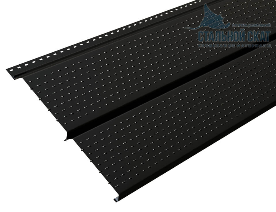 Софит перфор. Lбрус-XL-14х335 (VikingMP E-20-9005-0.5)