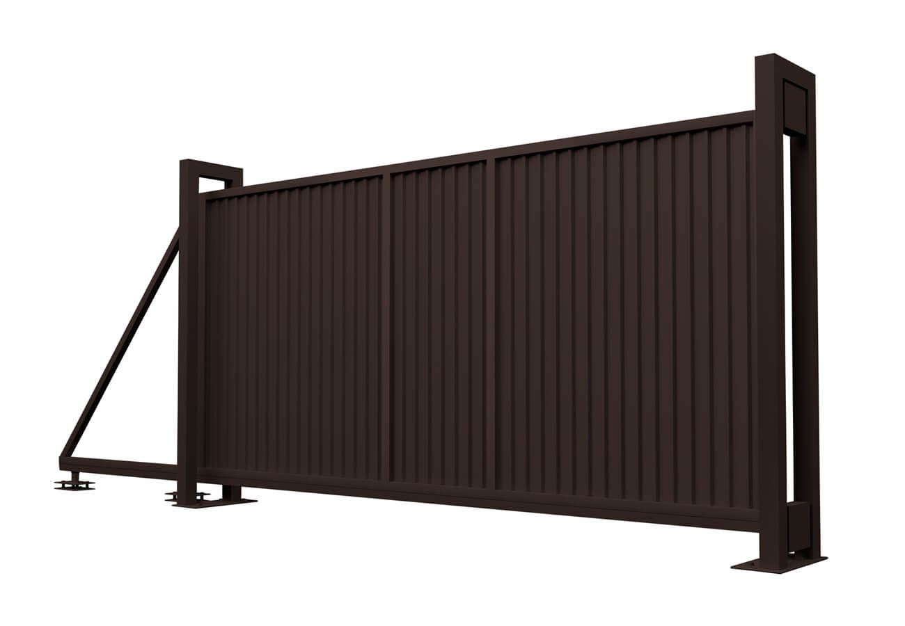 Ворота откатные Estet 2,0х4,5 RAL RR32